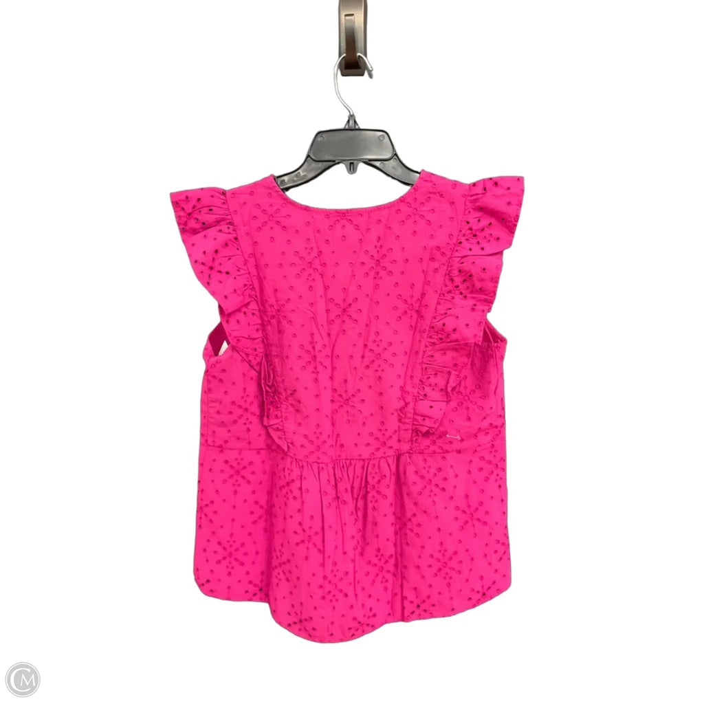 Top Short Sleeve By Loft In Pink, Size: S