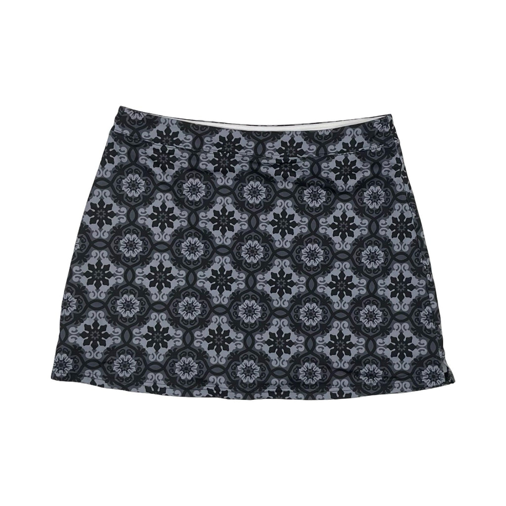 Athletic Skort By Ekouaer In Black & Grey, Size:Xxl