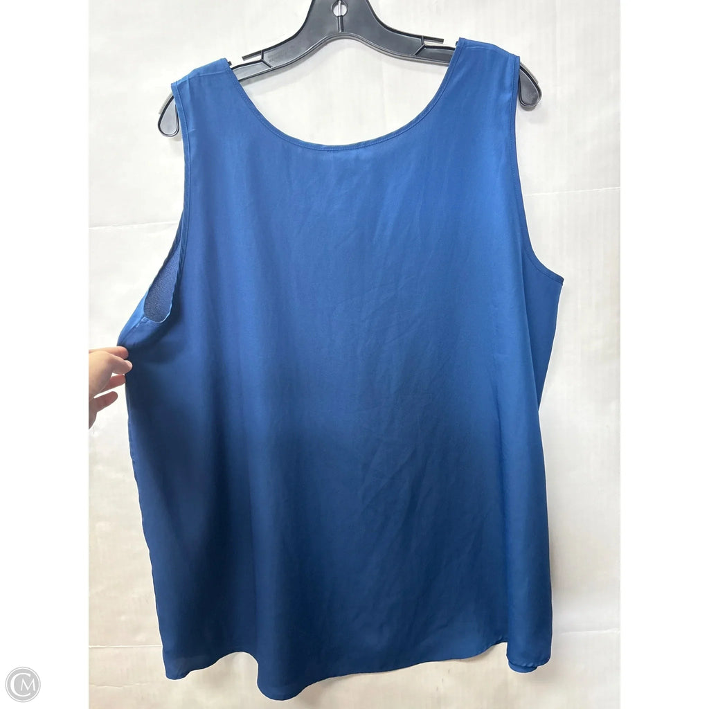 Tank Top By Faded Glory In Blue, Size: 2x