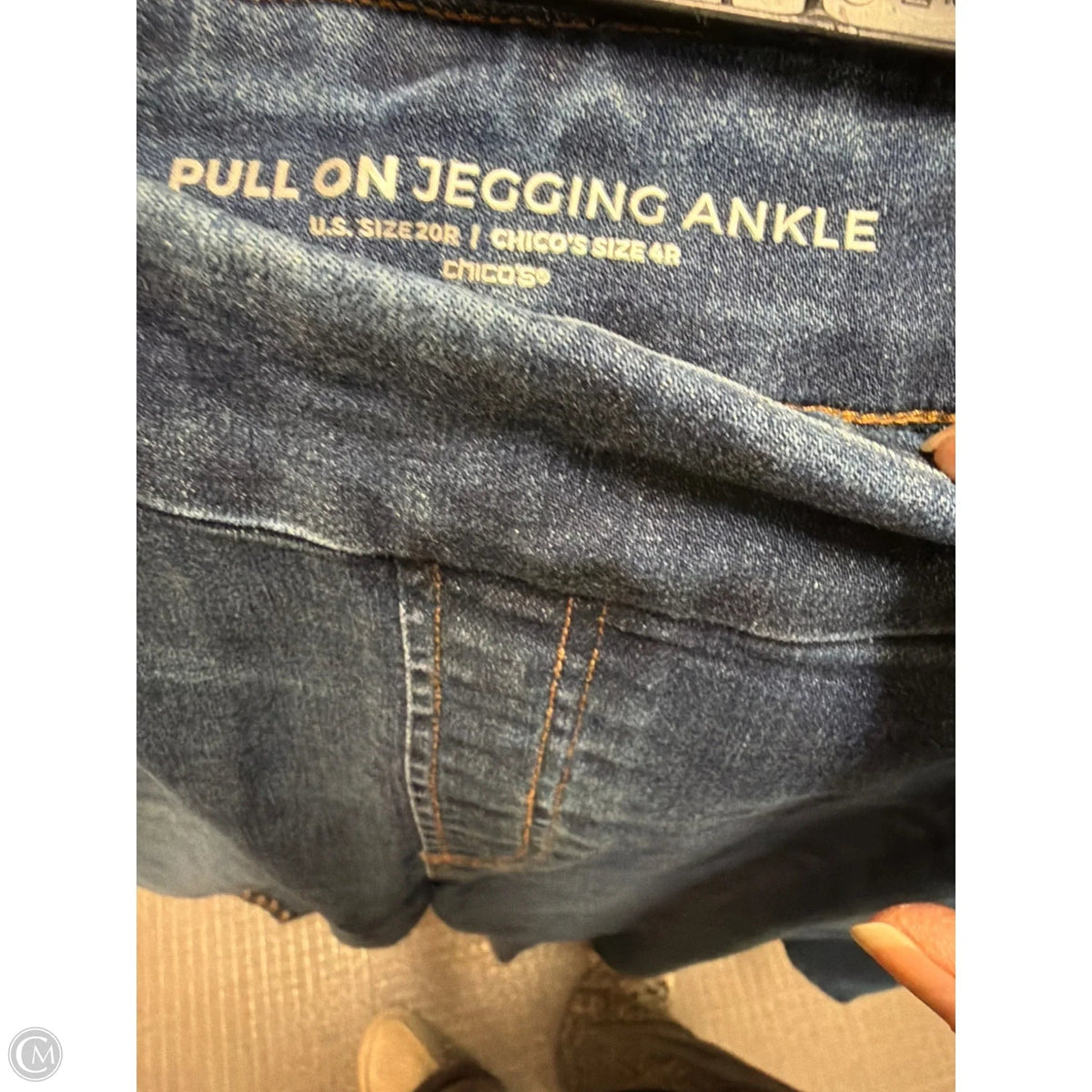 Jeans Jeggings By Chicos In Blue Denim, Size: 2x