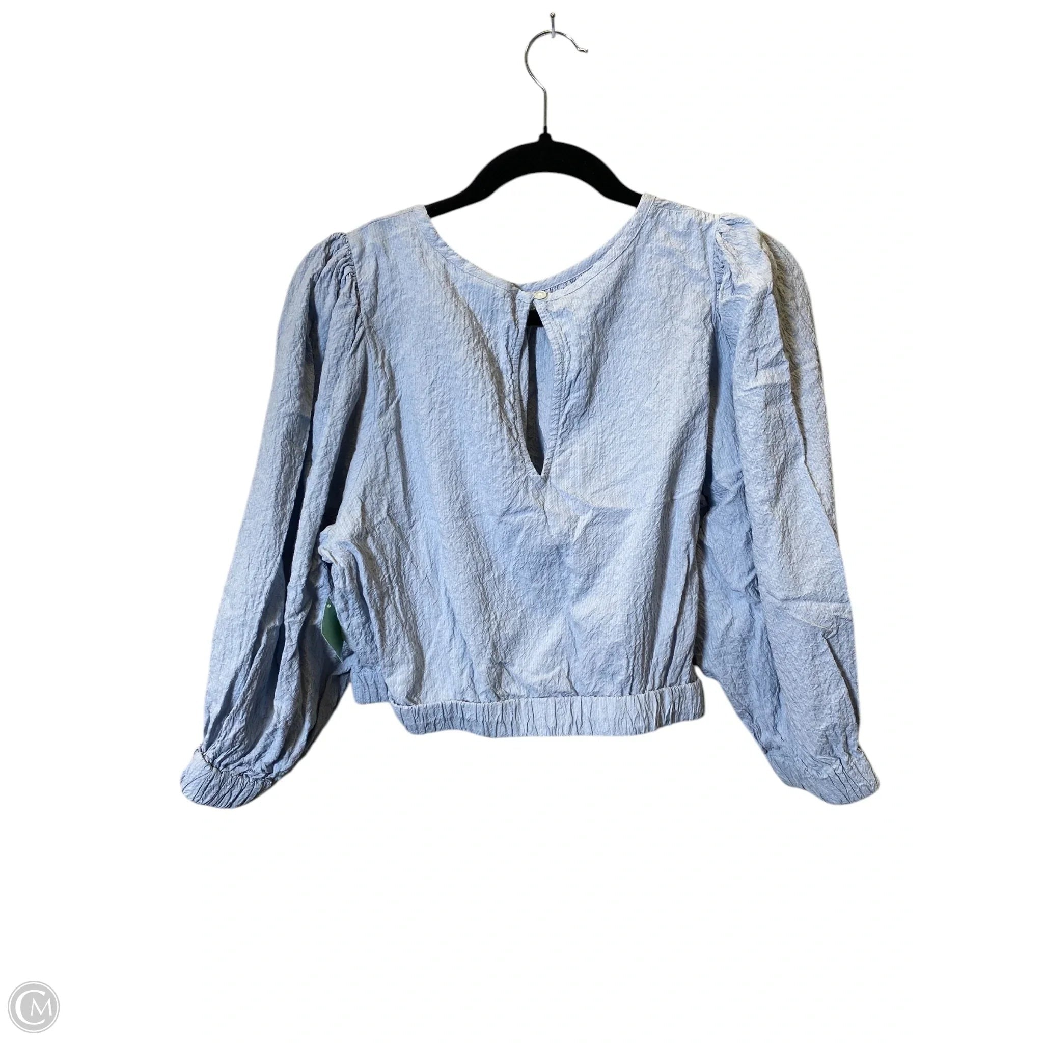 Top 3/4 Sleeve By A New Day In Blue, Size: L
