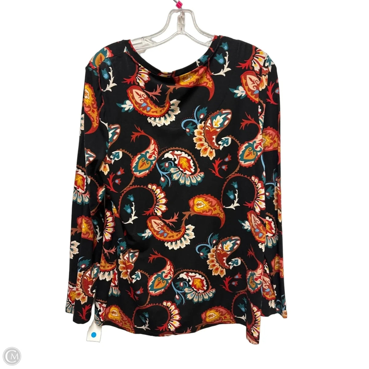 Top Long Sleeve By Chicos In Black, Size: L
