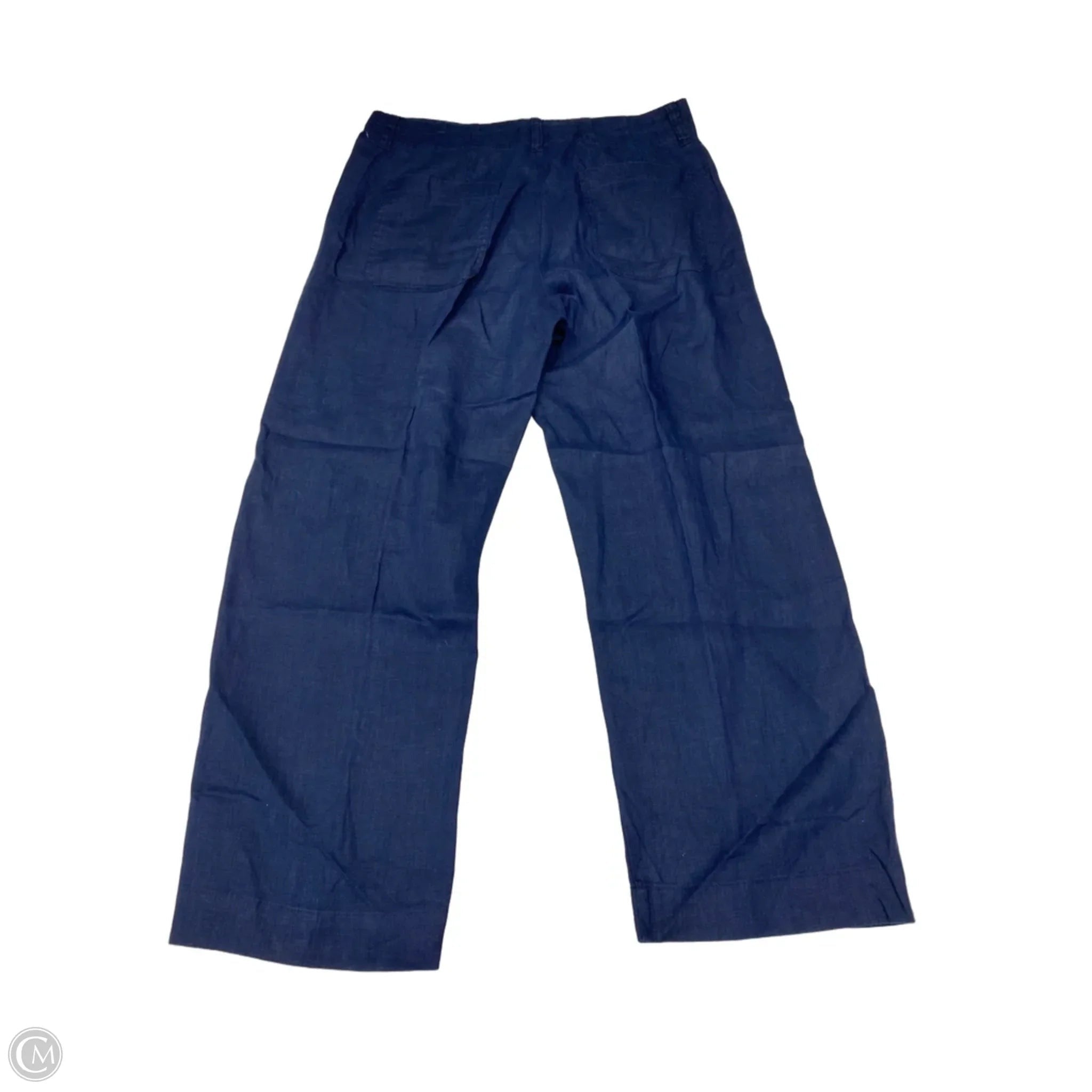 Pants Linen By Quince In Navy, Size: 10