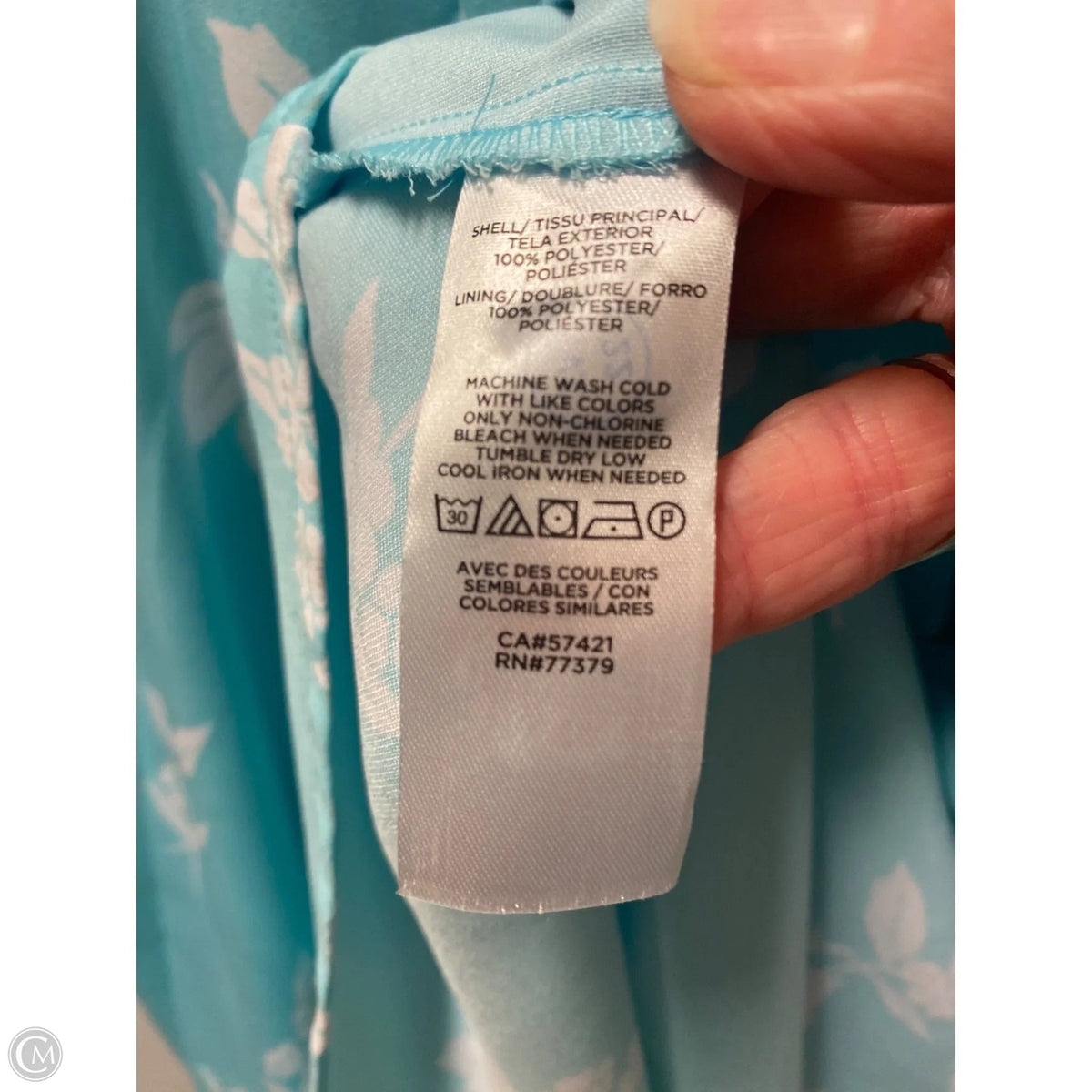 Dress Casual Midi By Ann Taylor In Blue, Size: L