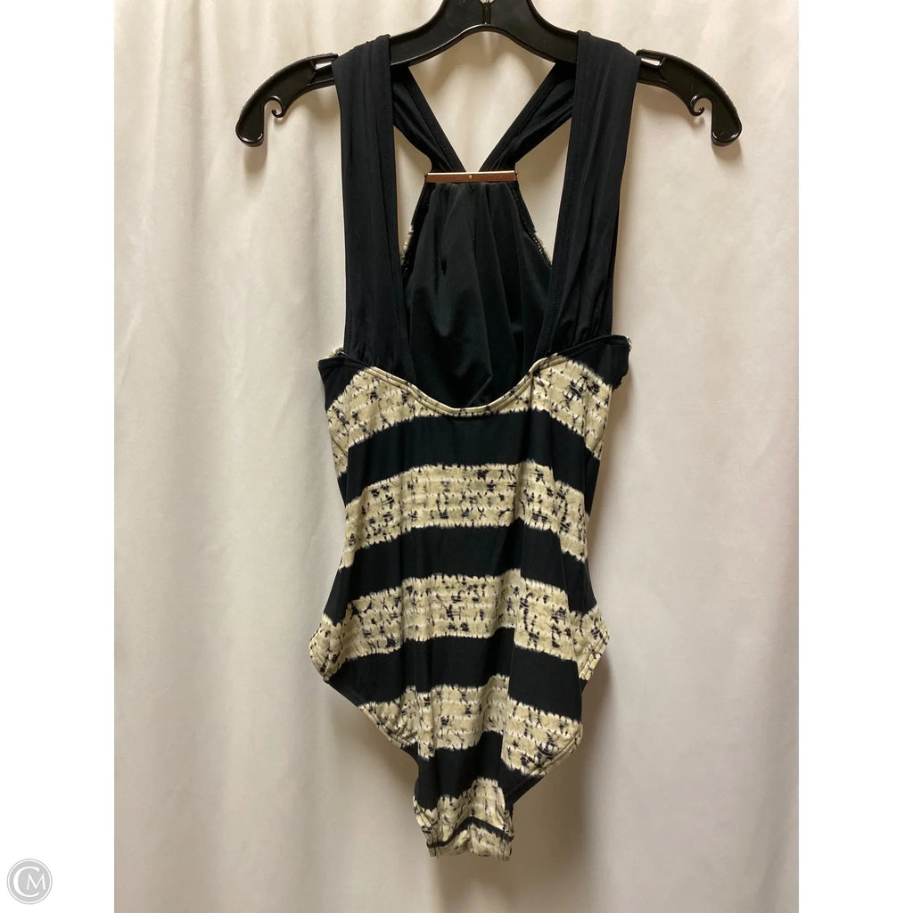 Swimsuit By Michael By Michael Kors In Black & Tan, Size: 8