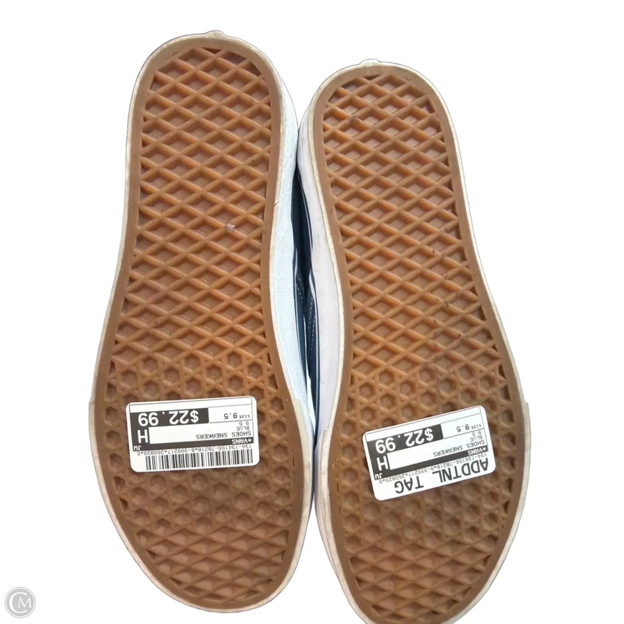 Shoes Sneakers By Vans In Blue, Size: 9.5