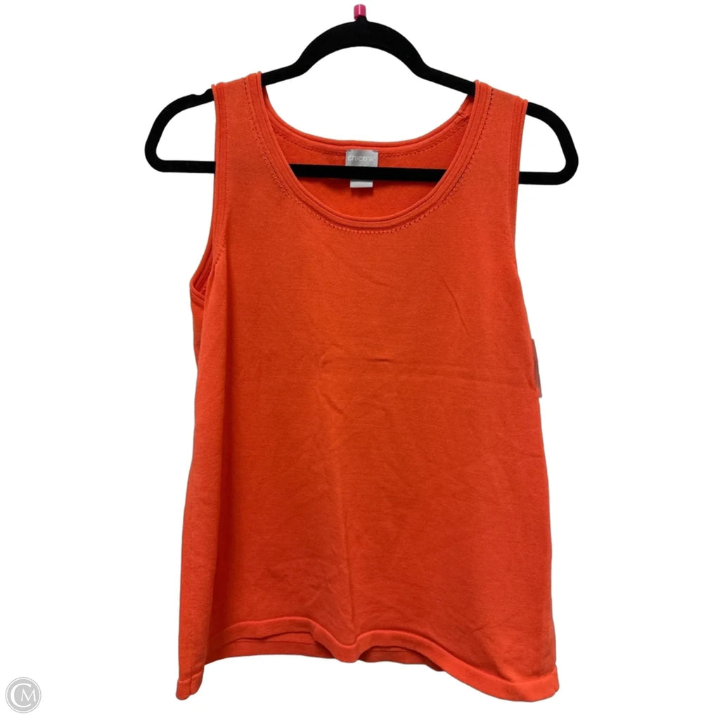 Tank Top By Chicos In Orange, Size: M