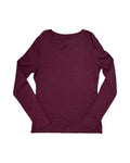 Top Ls Basic By A New Day In Maroon, Size:M