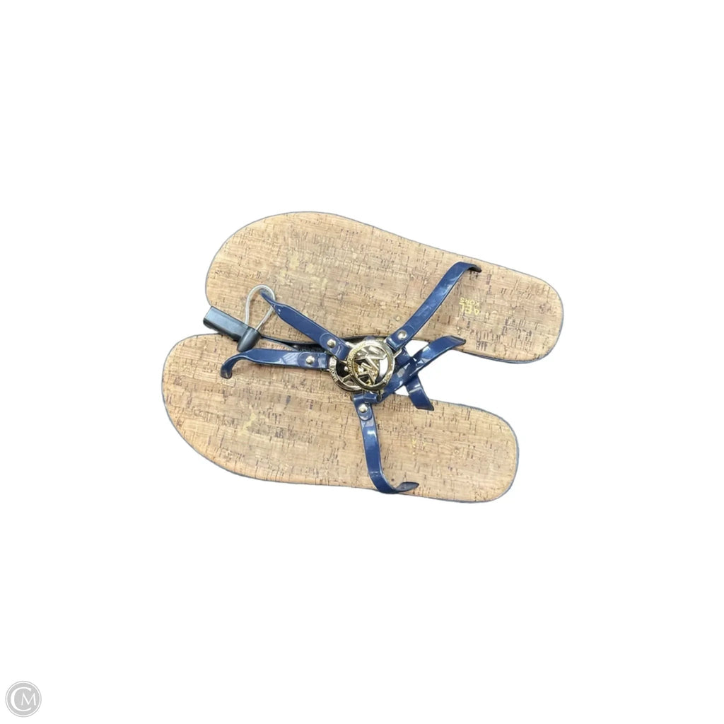 Sandals Flats By Michael By Michael Kors In Blue, Size: 11