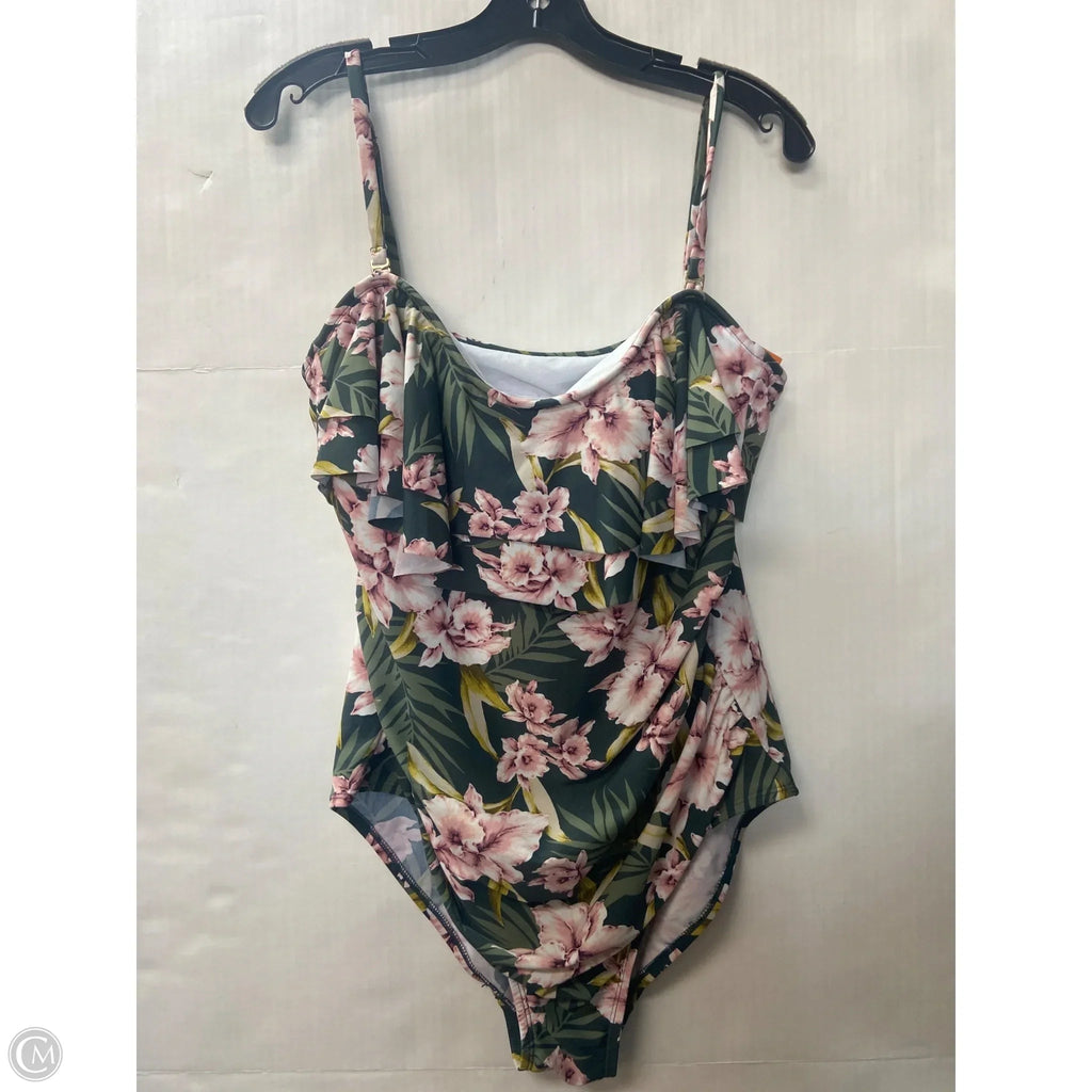 Swimsuit By Kona Sol In Green, Size: Xl