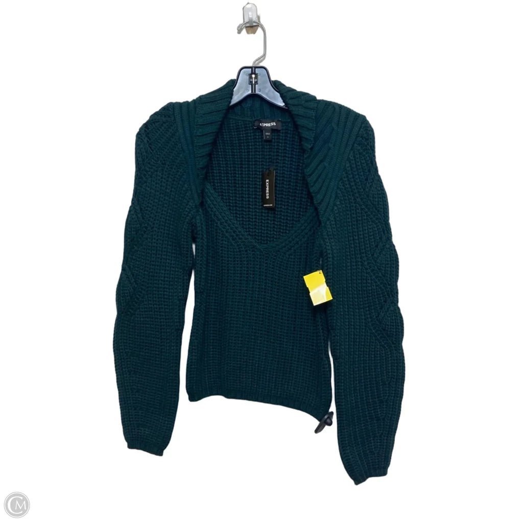 Sweater By Express In Green, Size: S
