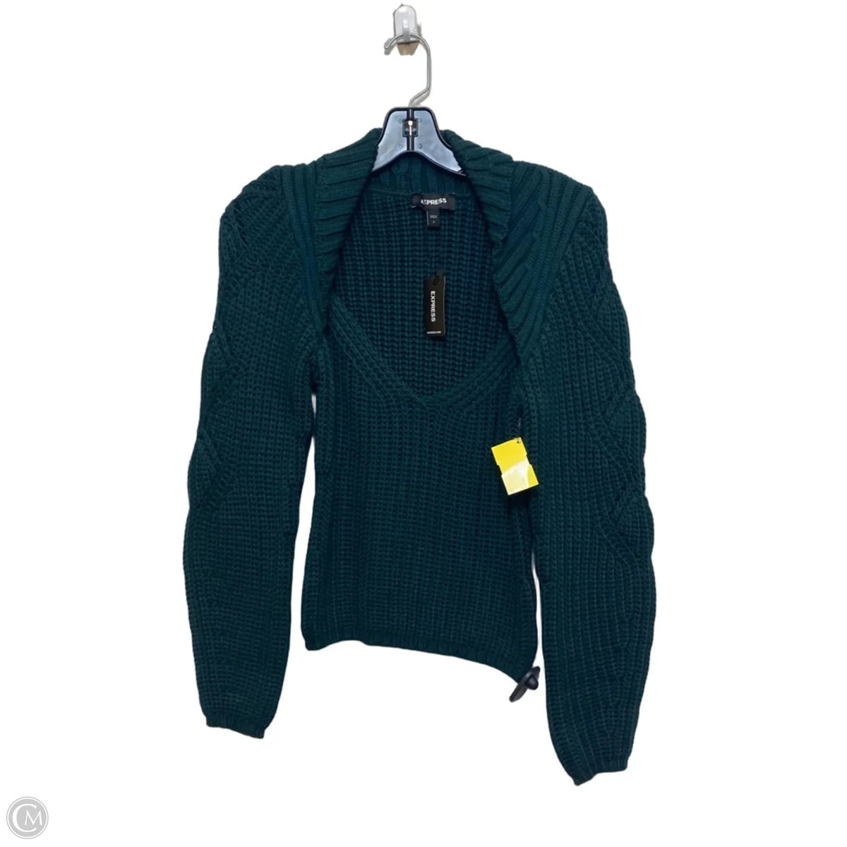 Sweater By Express In Green, Size: S