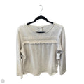 Top Long Sleeve By H&m In Beige, Size: L