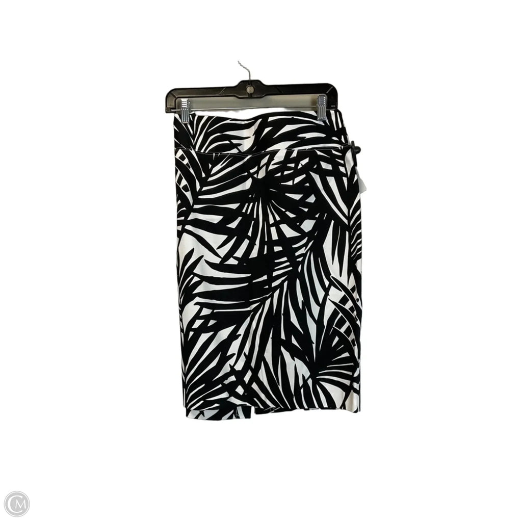 Skirt Midi By Alfani In Black & White, Size: 10