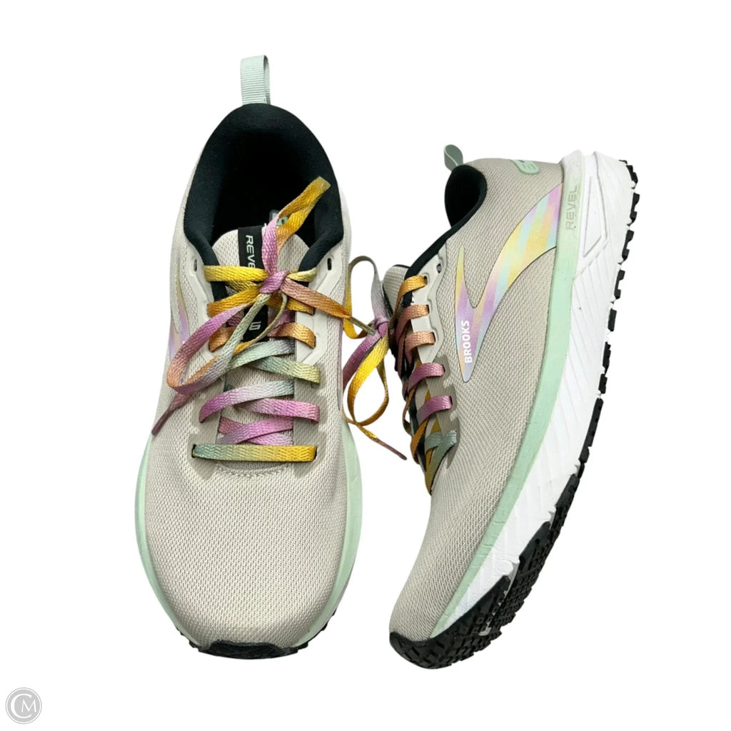 Shoes Athletic By Brooks In Rainbow Print, Size: 9