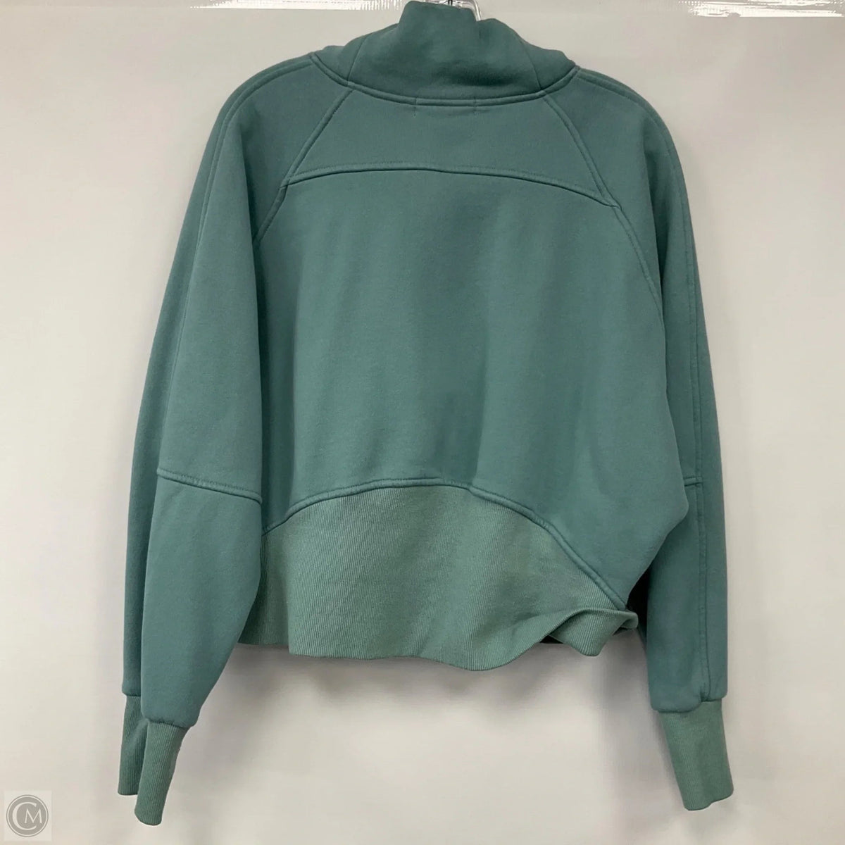 Sweatshirt Collar In Teal, Size: L