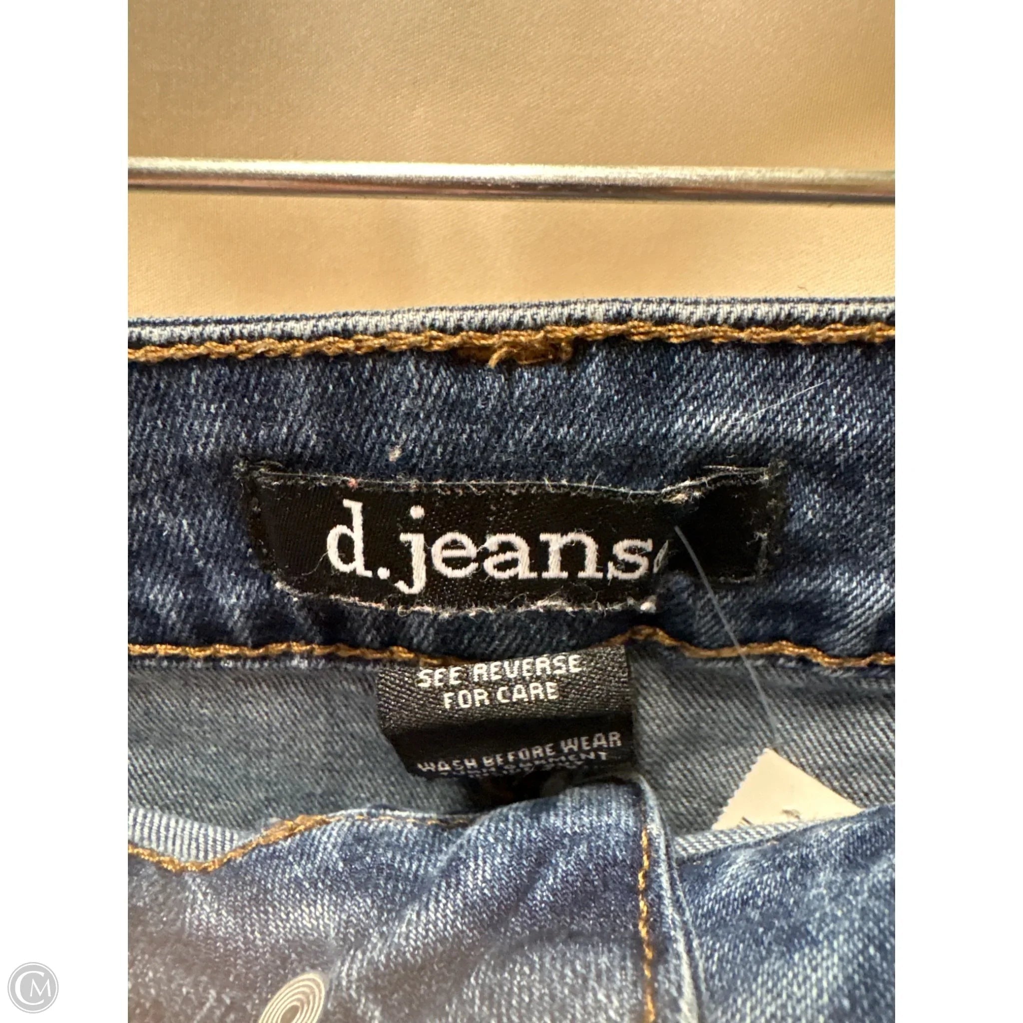 Jeans Skinny By D Jeans In Blue Denim, Size: 20