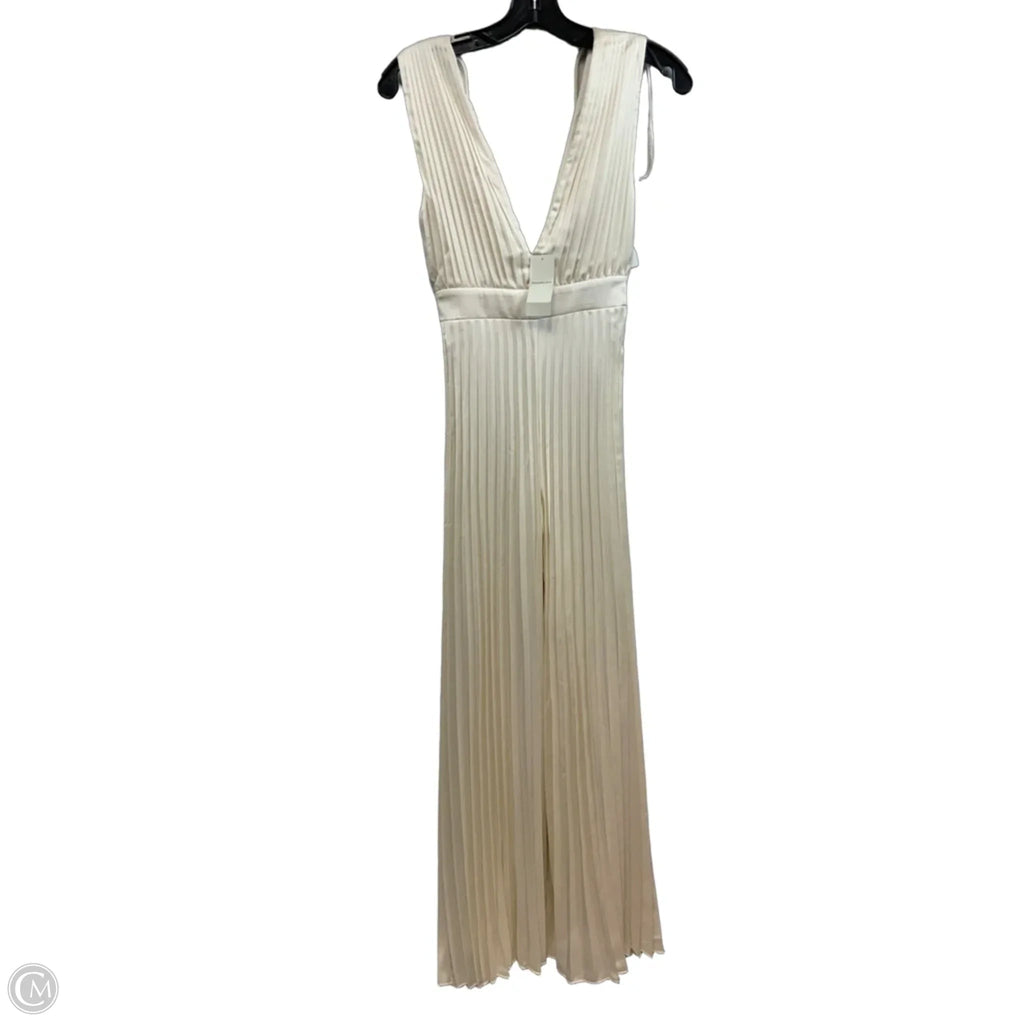 Jumpsuit By Abercrombie And Fitch In Cream, Size: Xs