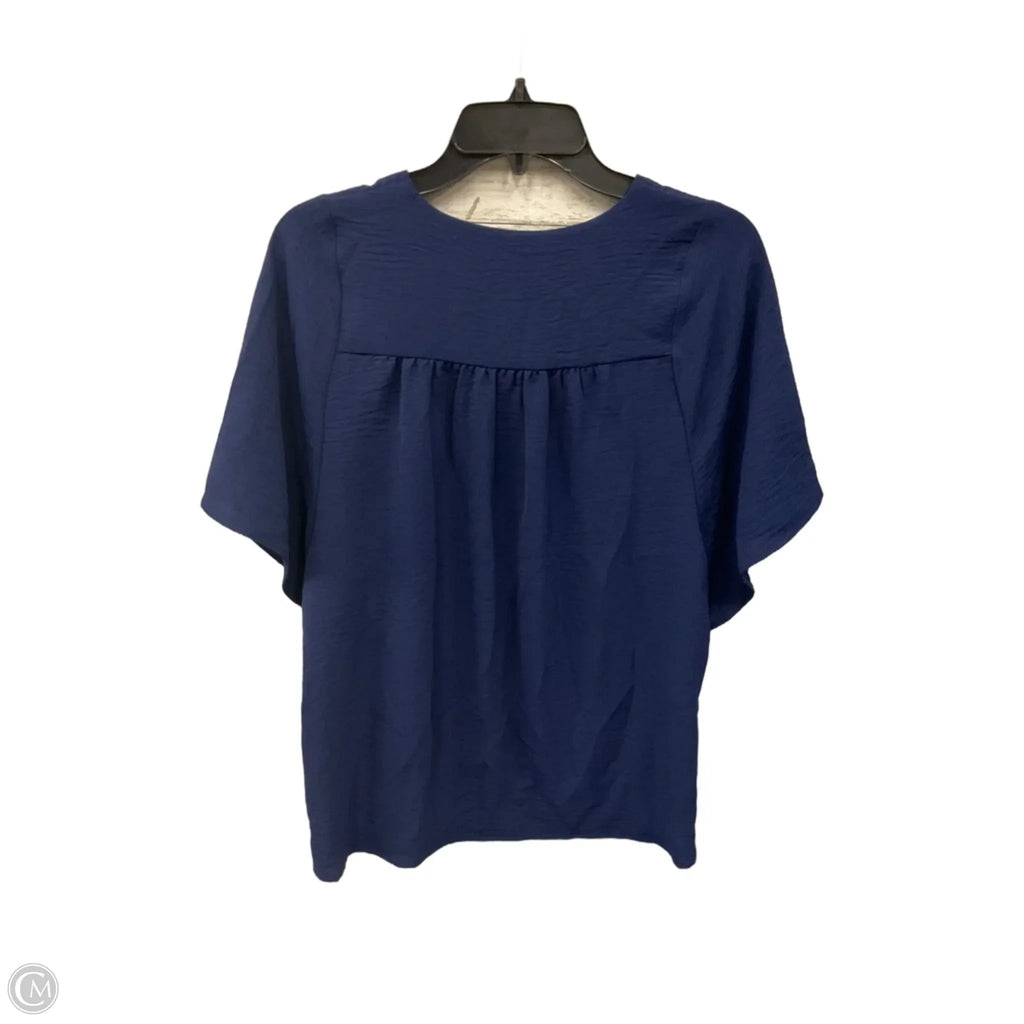 Blouse Short Sleeve By 89th And Madison In Navy, Size: S