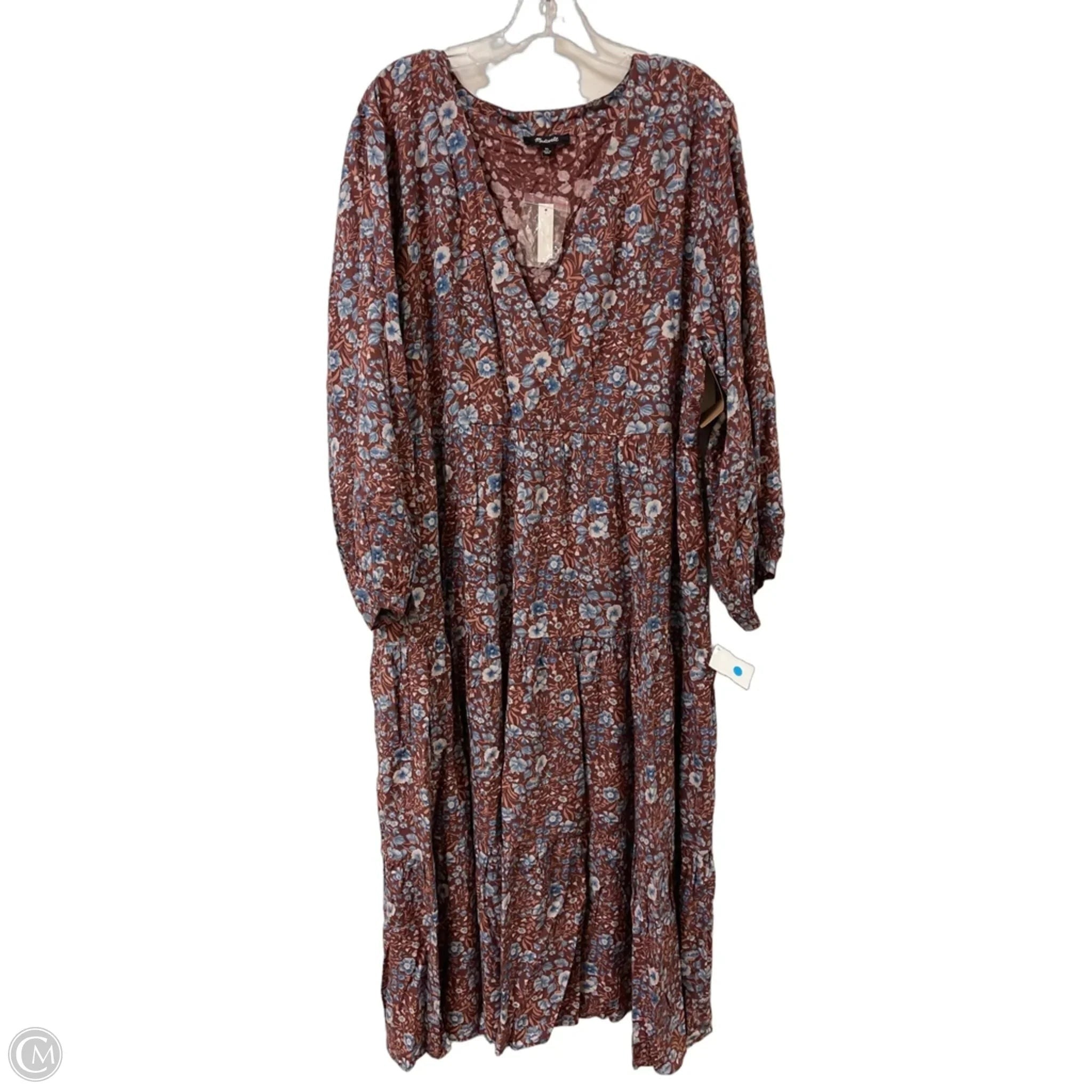 Dress Casual Maxi By Madewell In Floral Print, Size: Xl