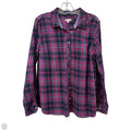 Blouse Long Sleeve By Talbots In Purple, Size: L