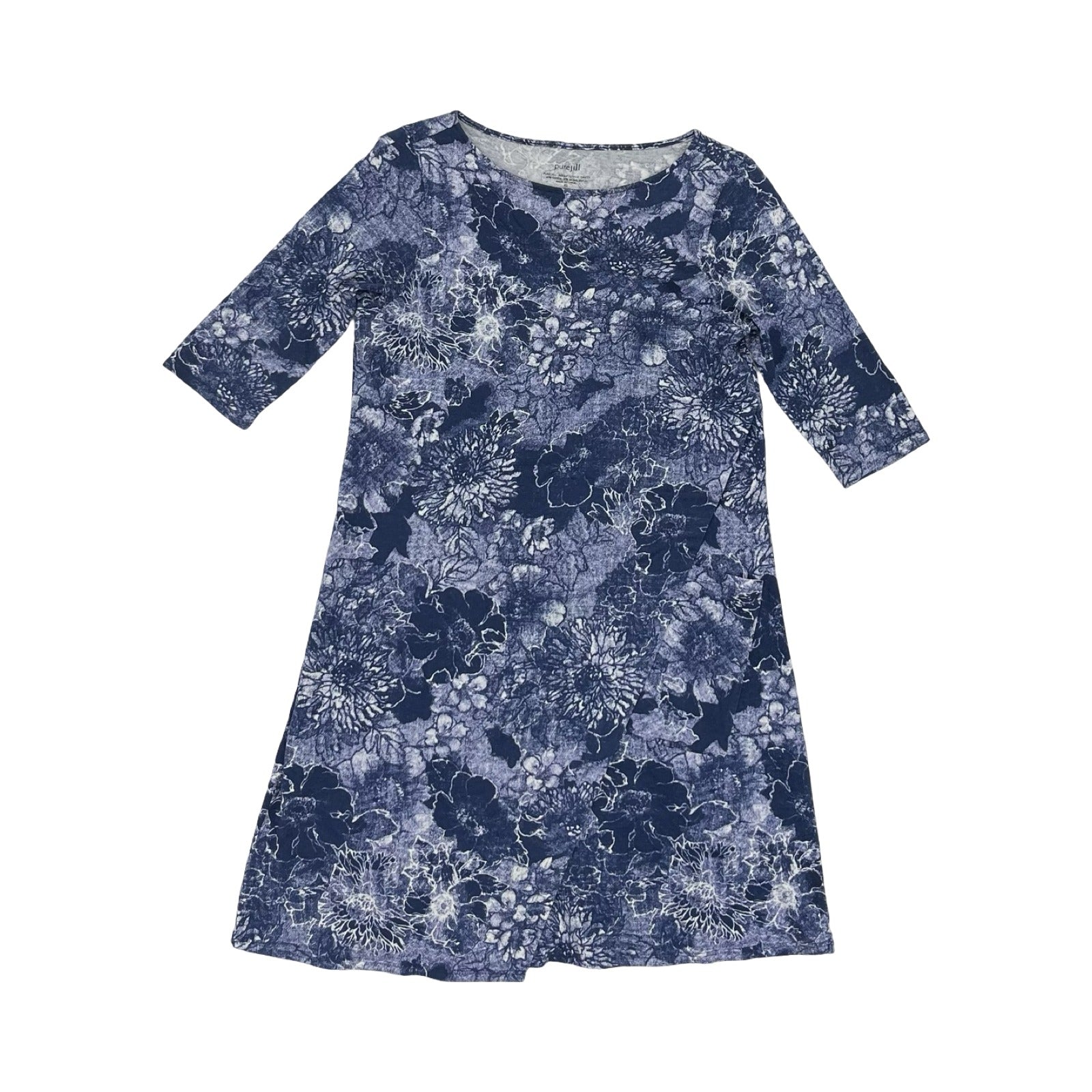 Dress Casual Short By Pure Jill In Blue & Cream, Size:Xsp