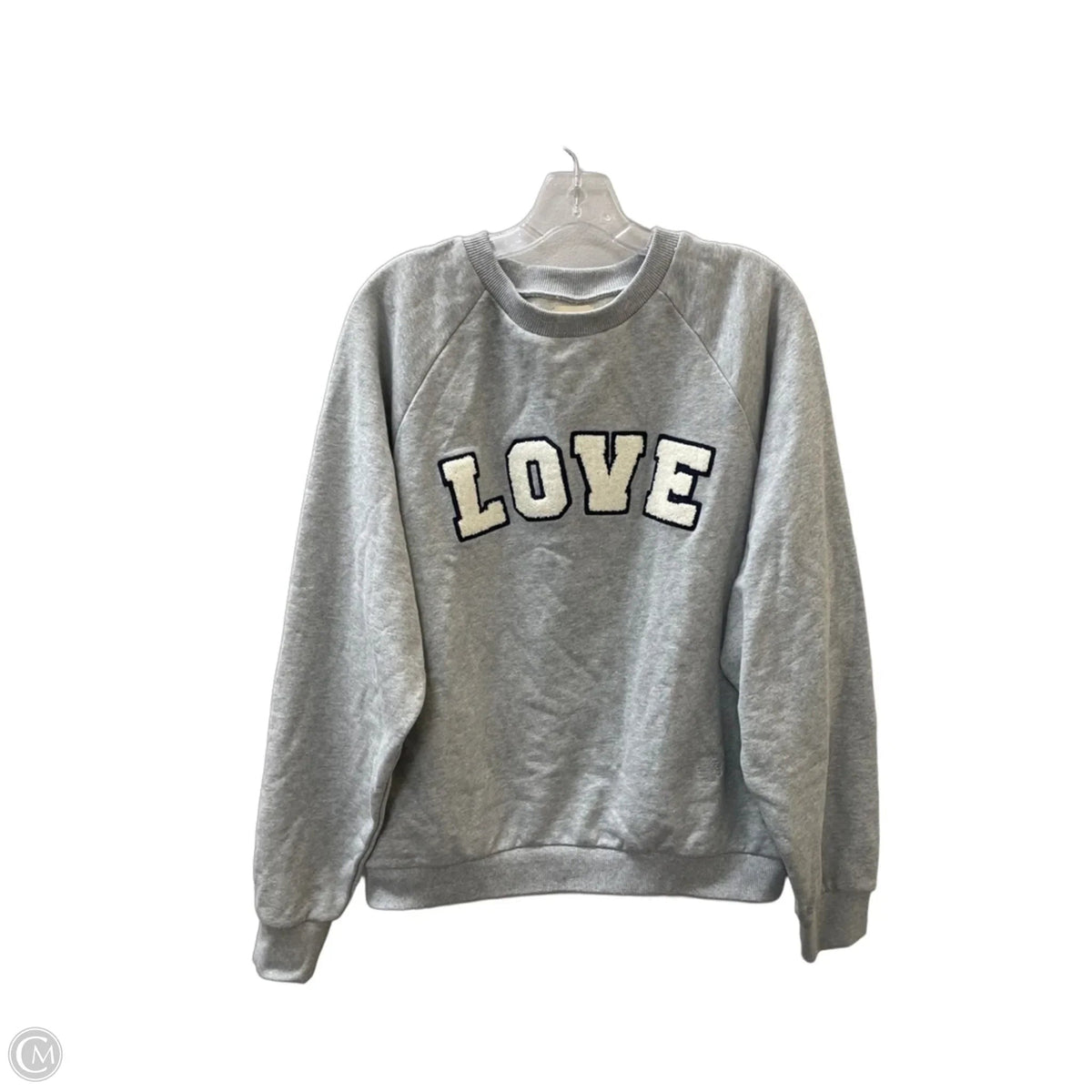 Sweatshirt Designer By Tory Burch In Grey, Size: L