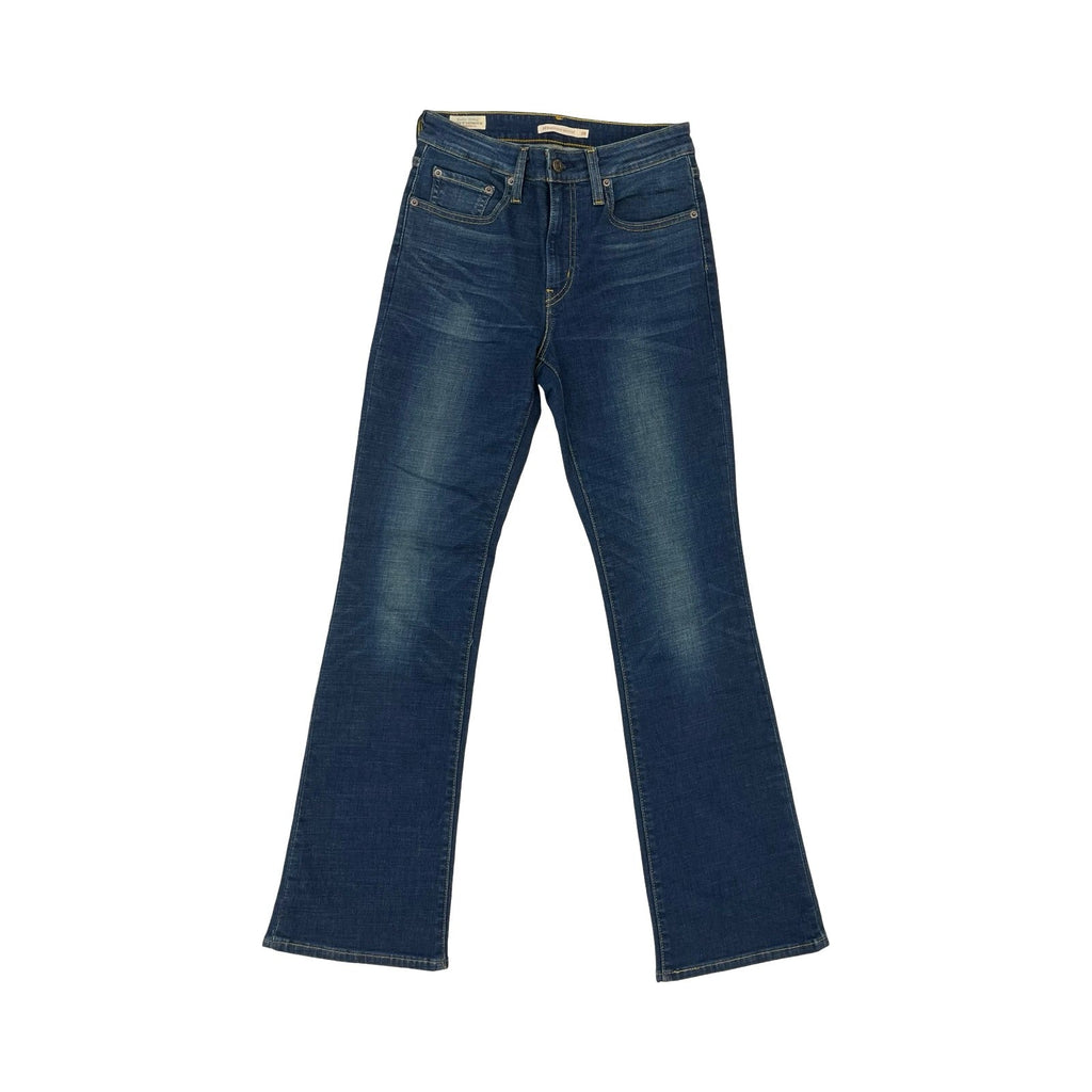 Jeans Boot Cut By Levis In Blue Denim, Size:6
