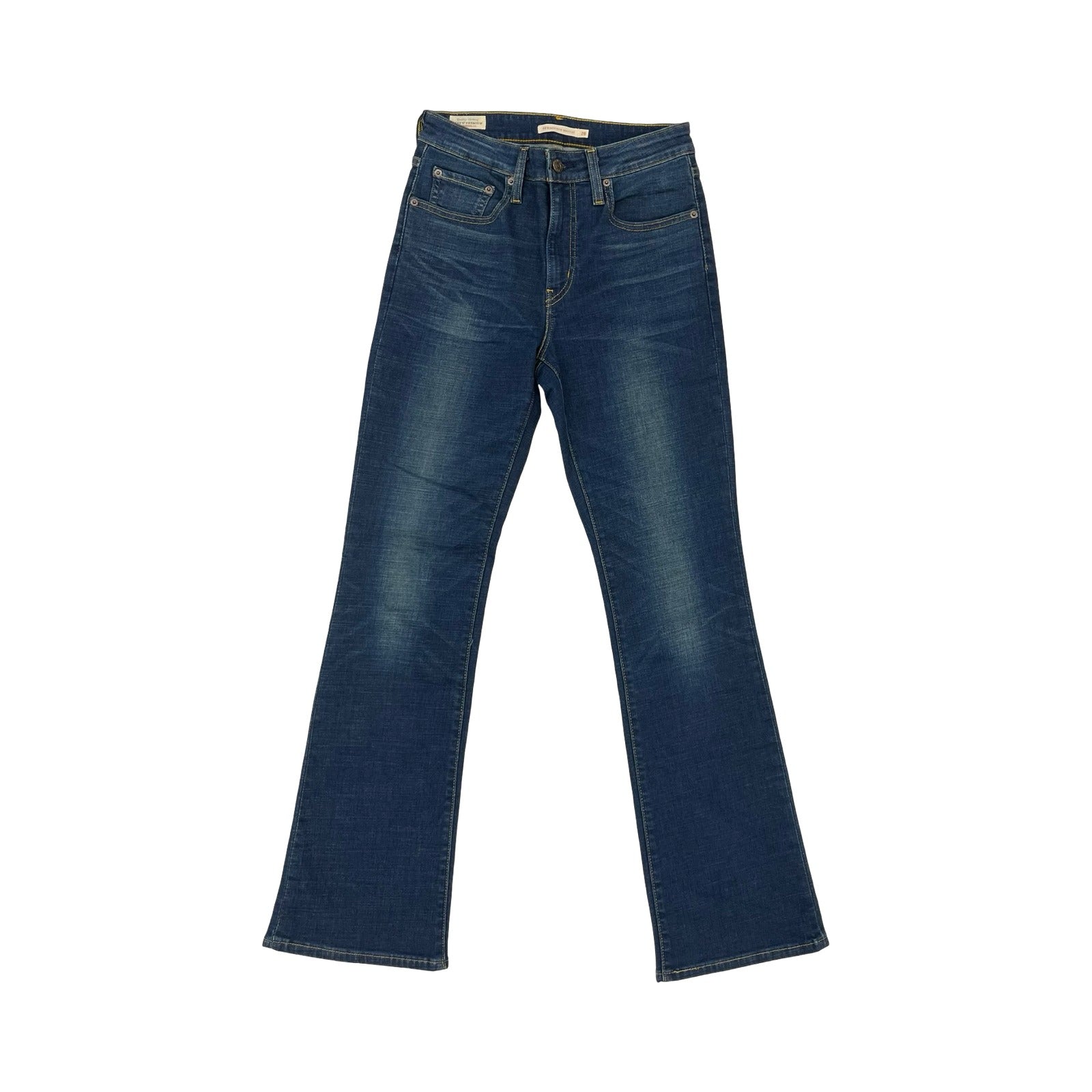 Jeans Boot Cut By Levis In Blue Denim, Size:6