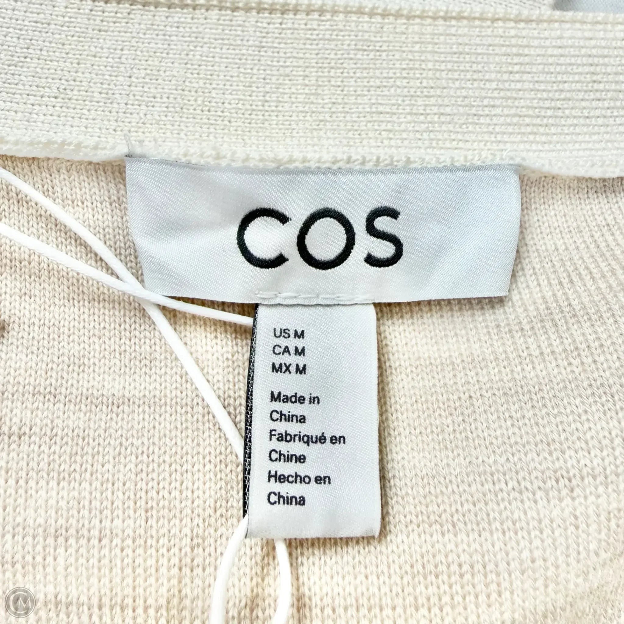 Sweater Cardigan By Cos In Cream, Size: M