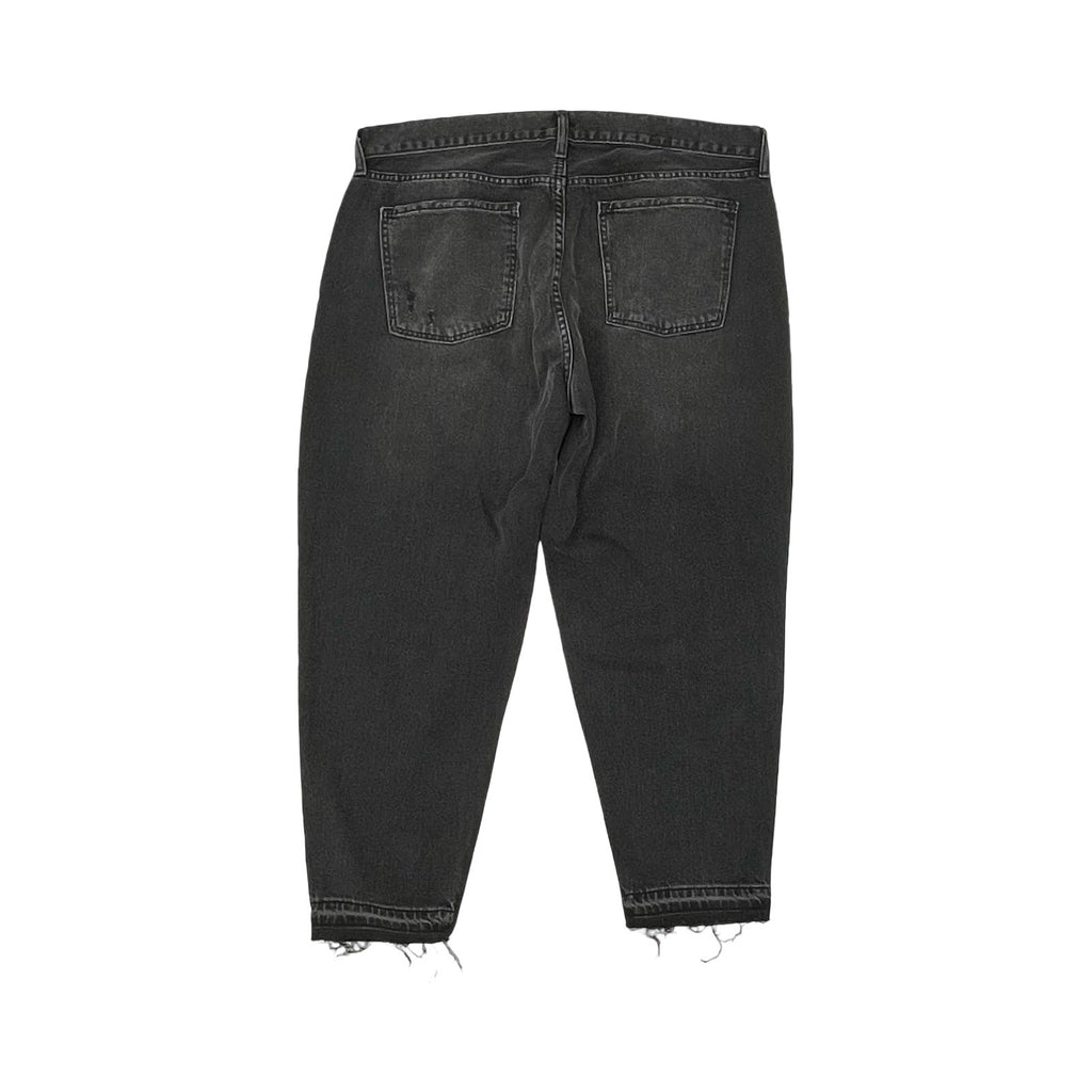 Jeans Straight By Old Navy In Black Denim, Size:16