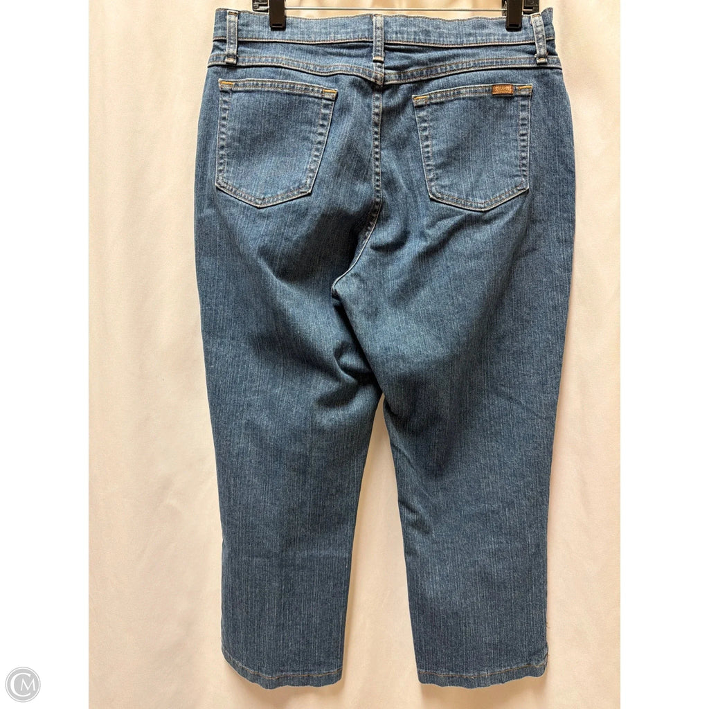Jeans Cropped By Riders In Blue Denim, Size: 16