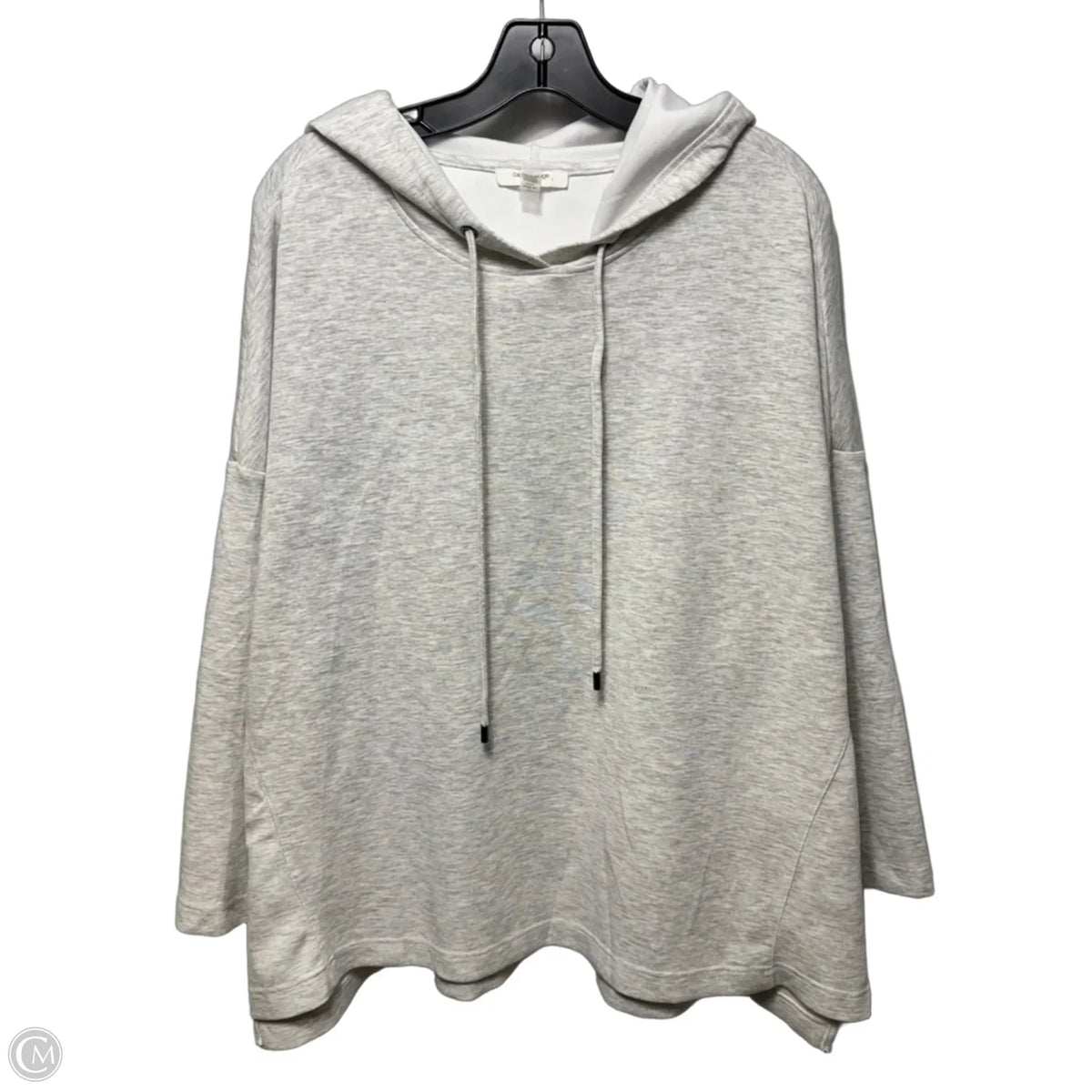 Sweatshirt Hoodie By Cable And Gauge In Grey, Size: 2x