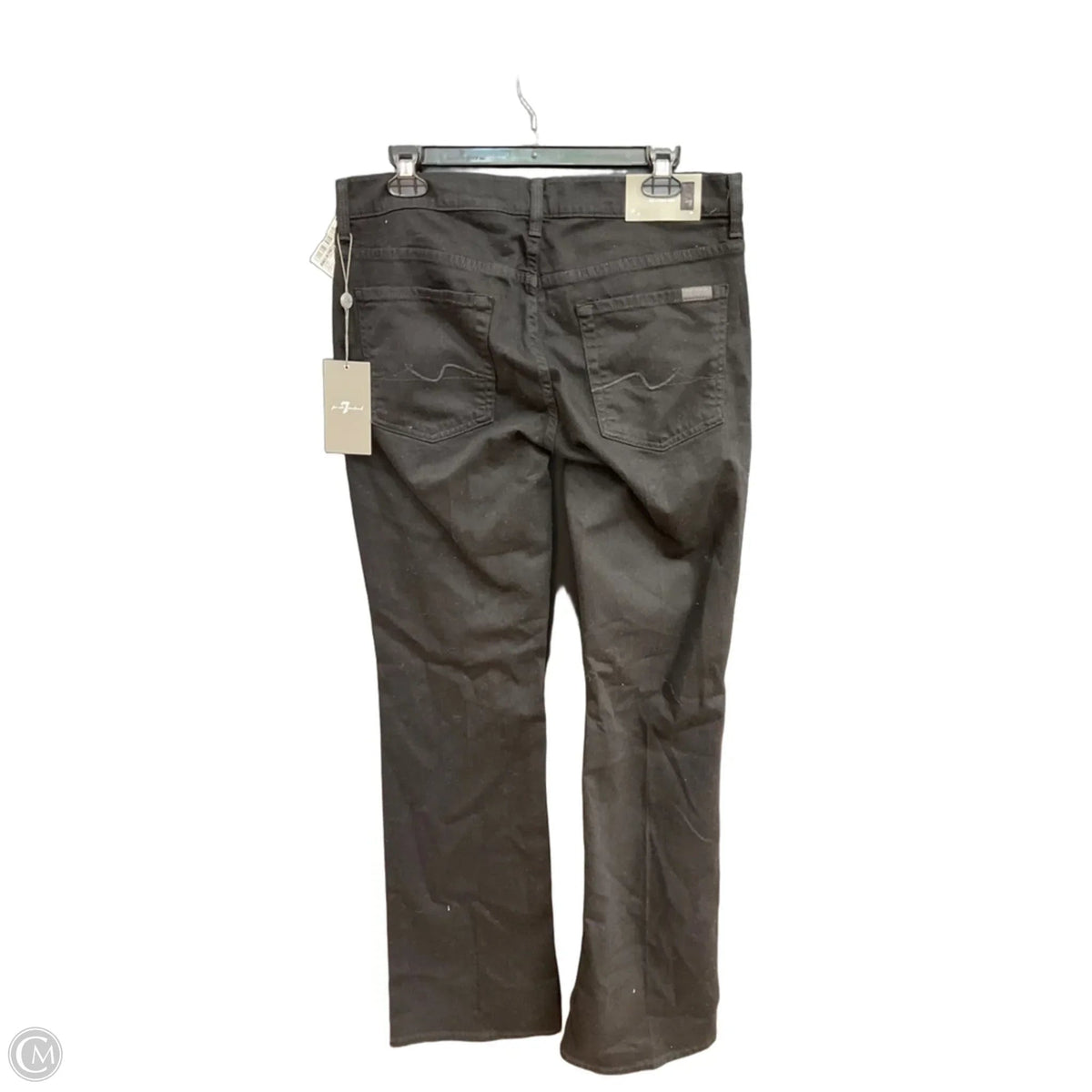 Jeans Straight By 7 For All Mankind In Black, Size: 14