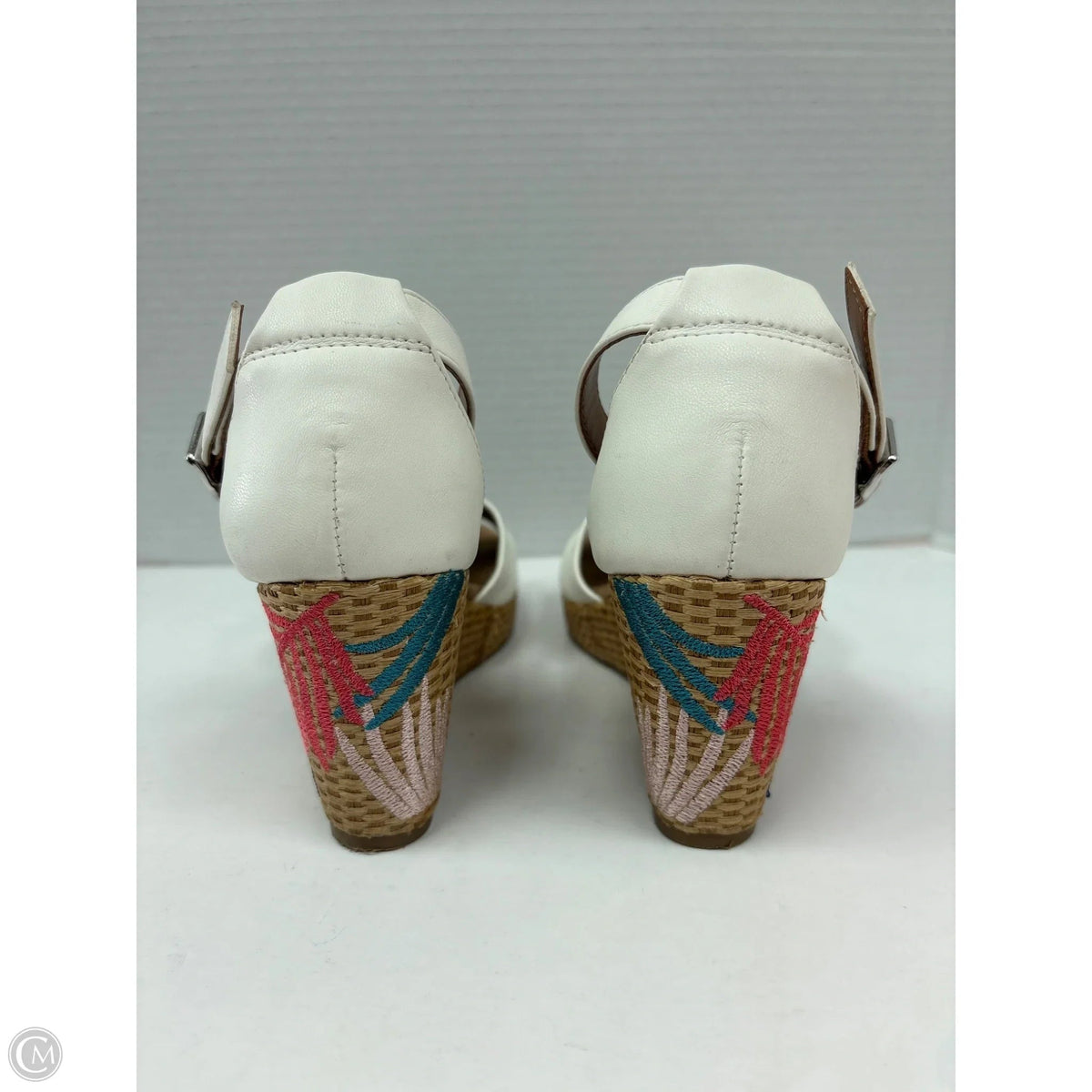 Sandals Heels Block By Me Too In White, Size: 6