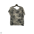 Top Short Sleeve By Cure In Black & Cream, Size: Xl