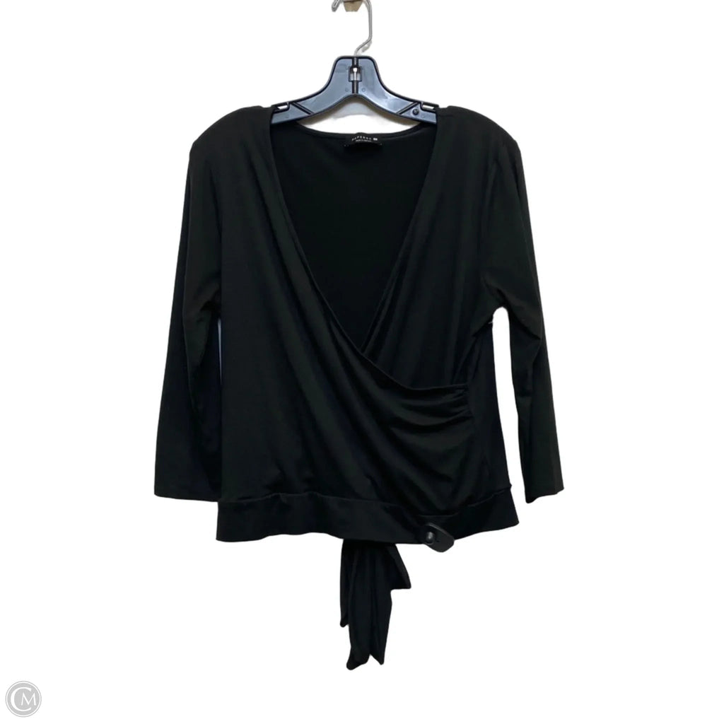 Top 3/4 Sleeve By Paperoc In Black, Size: Xl