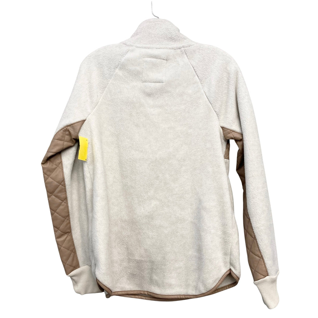 Jacket Fleece By Abercrombie And Fitch In Cream, Size:S