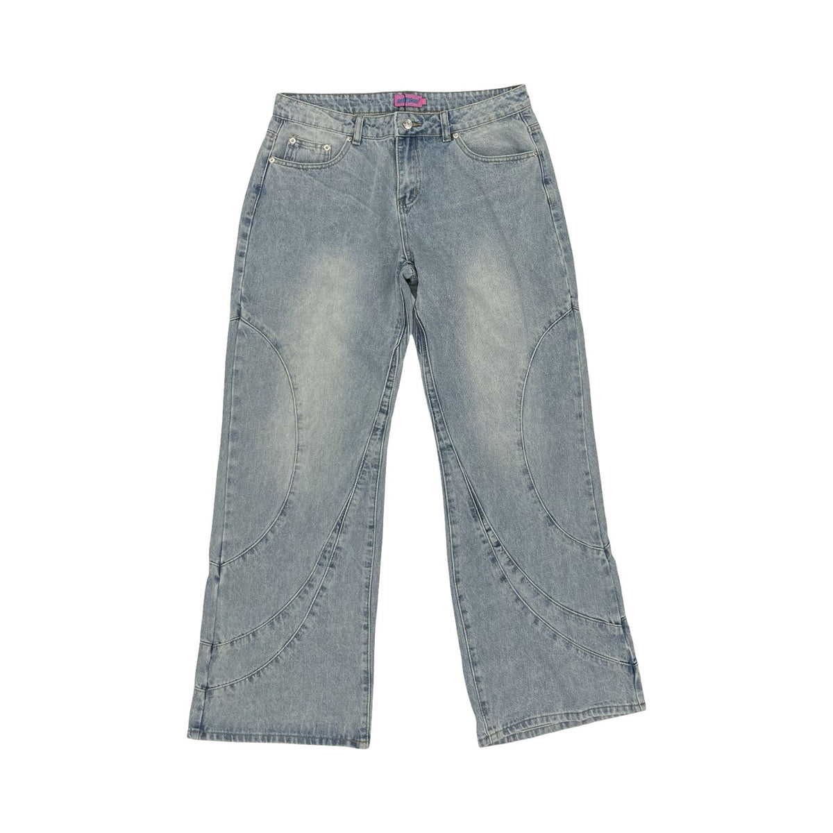 Jeans Wide Leg By Edikted In Blue Denim, Size:L