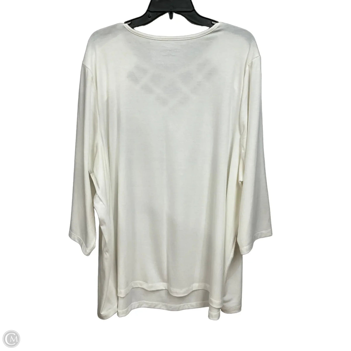 Top Long Sleeve By Catherines In White, Size: 3x