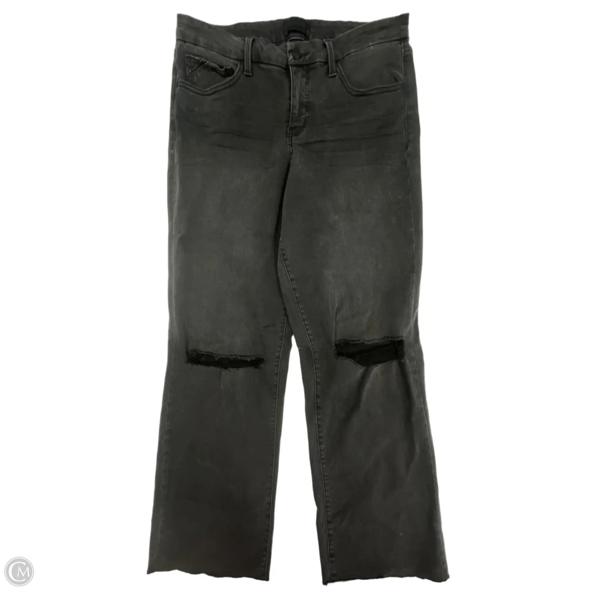 Jeans Boyfriend By Buckle Black In Black Denim, Size: 12