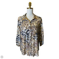 Top 3/4 Sleeve By Emily Daniels In Animal Print, Size: Xl