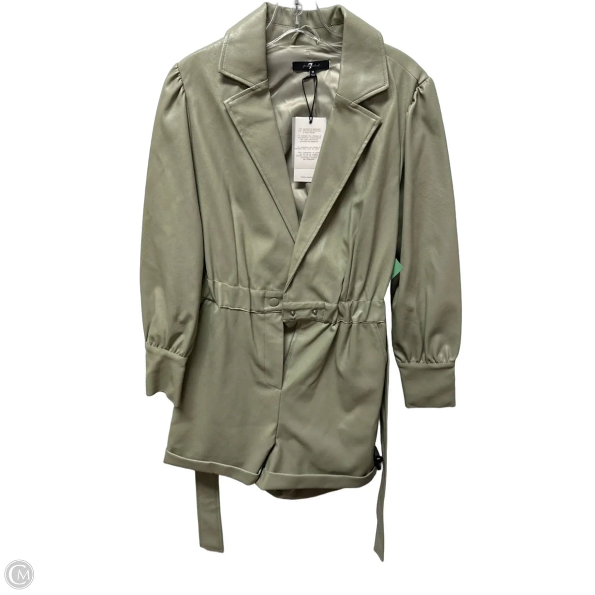 Romper By 7 For All Mankind In Green, Size: M