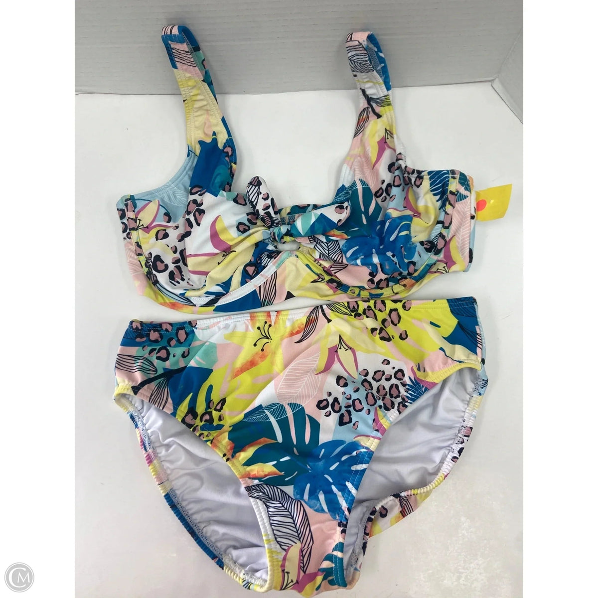 Swimsuit 2pc By Venus In Blue & Yellow, Size: M