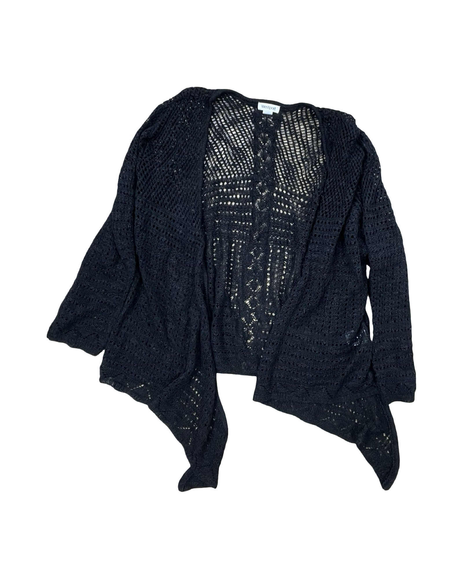 Cardigan By Westport In Black, Size:L