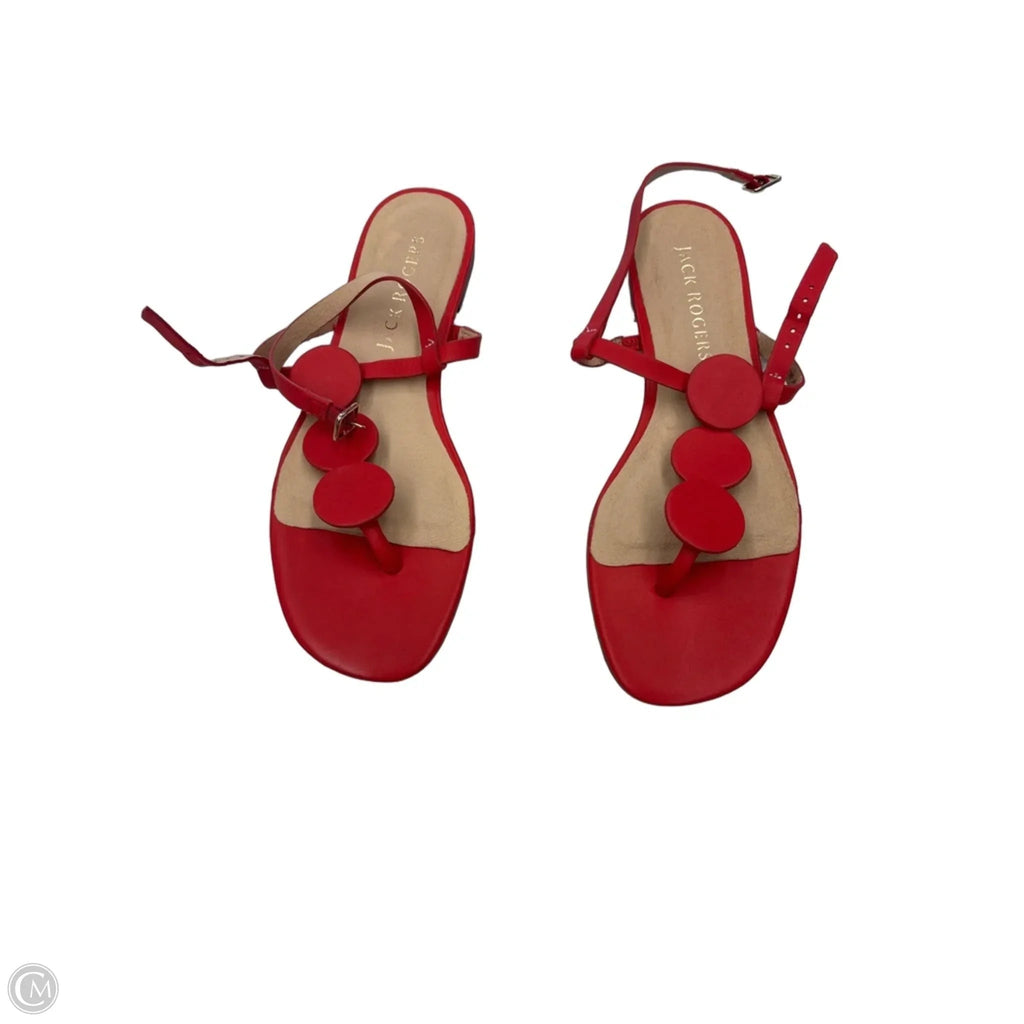 Sandals Flats By Jack Rogers In Red, Size: 10