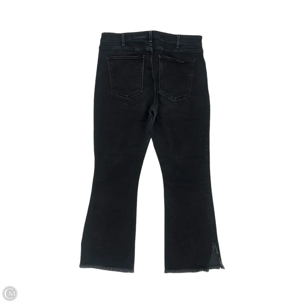 Jeans Boot Cut By Abercrombie And Fitch In Black Denim, Size: 14