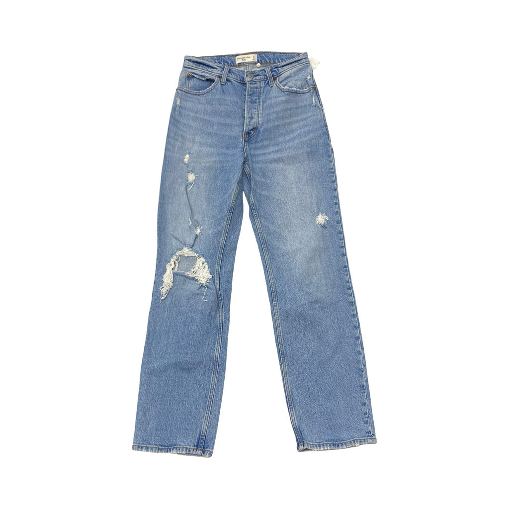 Jeans Boyfriend By Abercrombie And Fitch In Blue, Size:4