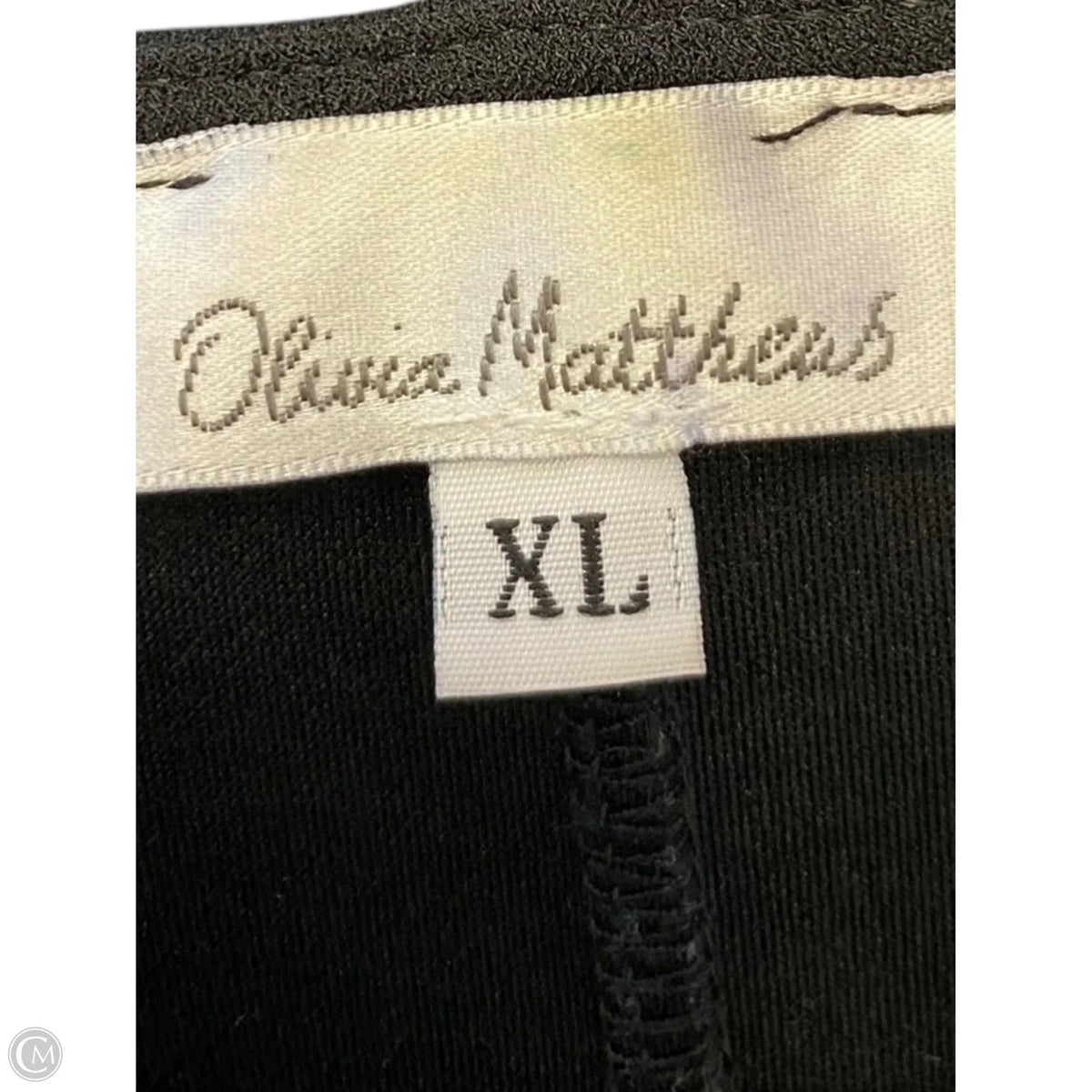 Dress Casual Midi By Olivia Matthews In Black, Size: Xl