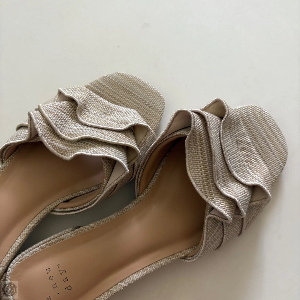 Sandals Flats By A New Day In Beige, Size: 6.5